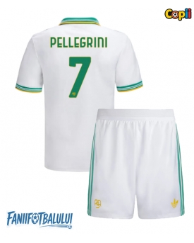 AS Roma Lorenzo Pellegrini #7 Echipament de Fotbal Replică 2025-26 Copii Treilea (+ Șorturi)
